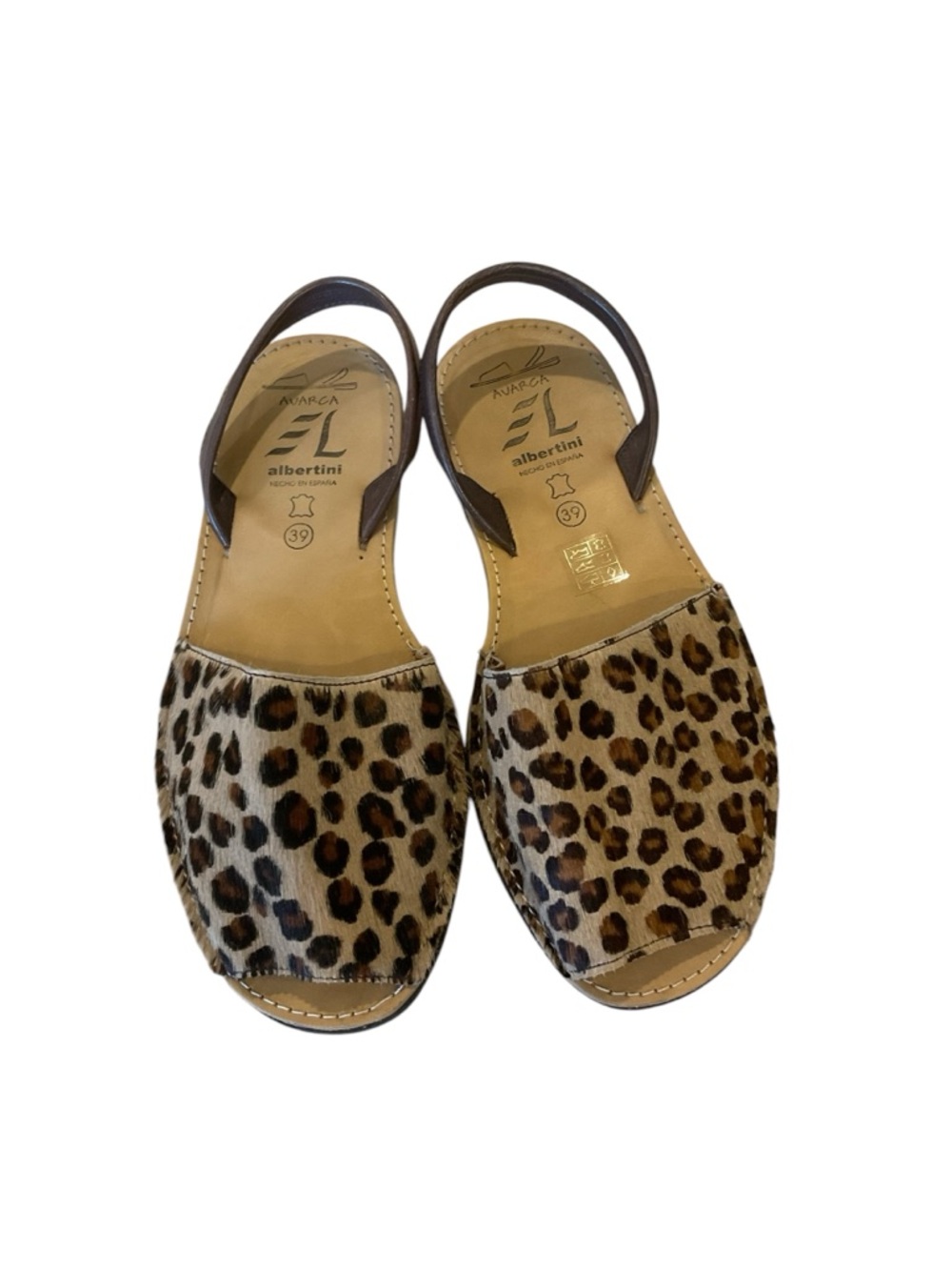 Avarca half calf leather sandals size 39 - Picture 2 of 8